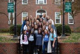 Group of students on steps